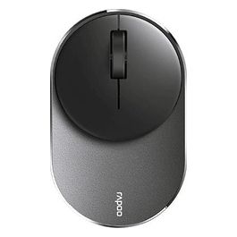 Rapoo M600 Mini Silent Mouse Wireless Bluetooth Usb Multi-Mode Piatto 1300 DPI Nero