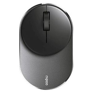 Rapoo M600 Mini Silent Mouse Wireless Bluetooth Usb Multi-Mode Piatto 1300 DPI Nero