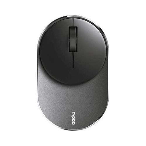 Rapoo M600 Mini Silent Mouse Wireless Bluetooth Usb Multi-Mode Piatto 1300 DPI Nero