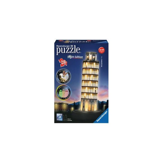 Ravensburger 12515 Puzzle Torre di Pisa con Luce 3d