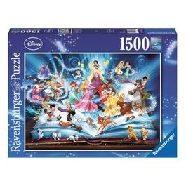 Ravensburger 16318 - Puzzle 1500 Pz - Il Magico Libro Delle Fiabe Disney