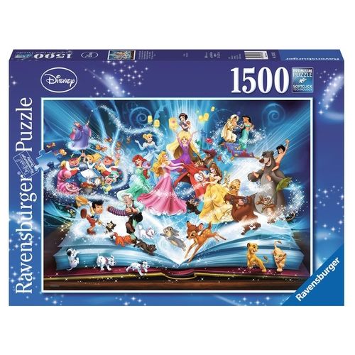 Ravensburger 16318 - Puzzle 1500 Pz - Il Magico Libro Delle Fiabe Disney