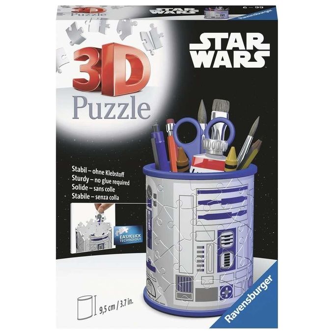 Image of Ravensburger 3D Puzzle Portapenne Star Wars 54 Pezzi Star Wars