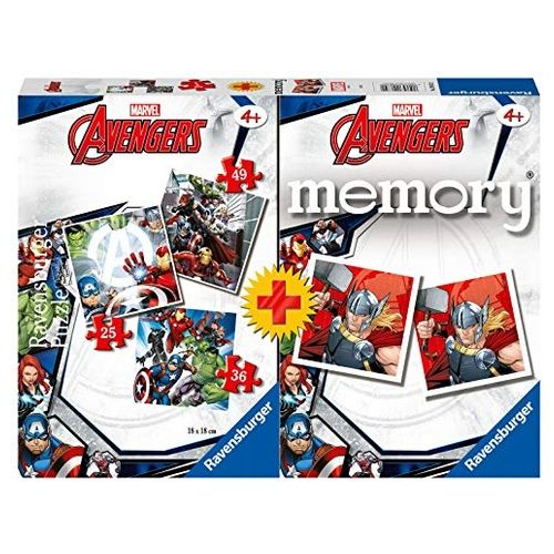 Ravensburger Avengers Gioco di Memoria e Puzzle Multipack