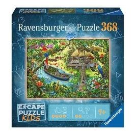 Ravensburger Escape Puzzle Kids da 368 Pezzi Spedizione nella Giungla