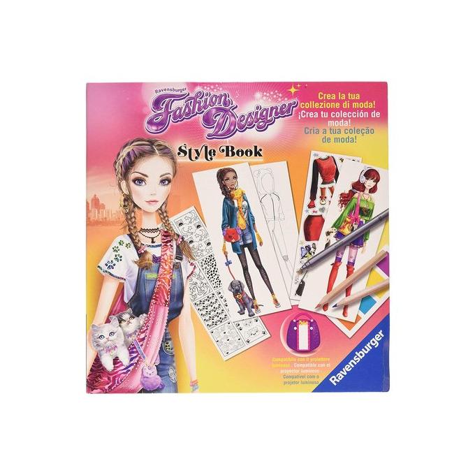 Ravensburger - Fashion Designer Style Book, Accessori e Animali