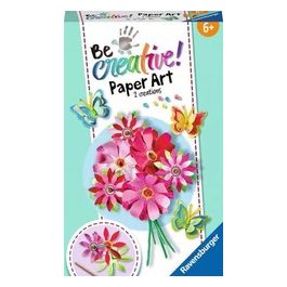 Ravensburger Gioco Creativo Be Creative Paper Art 2 Creations Flowers