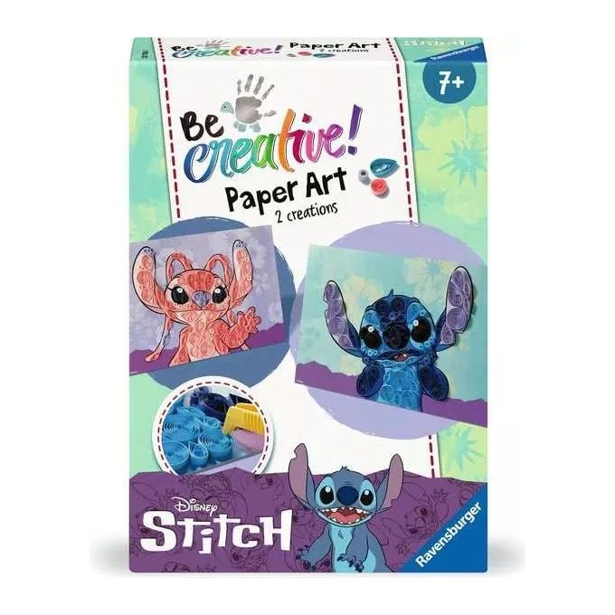 Image of Ravensburger Gioco Creativo Be Creative Paper Art 2 Creations Stitch