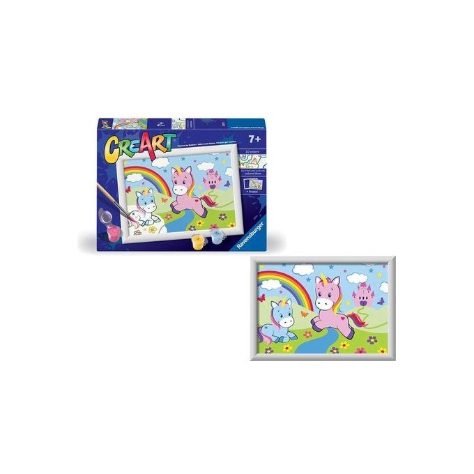 Ravensburger Gioco Creativo CreArt Unicorni con Arcobaleno