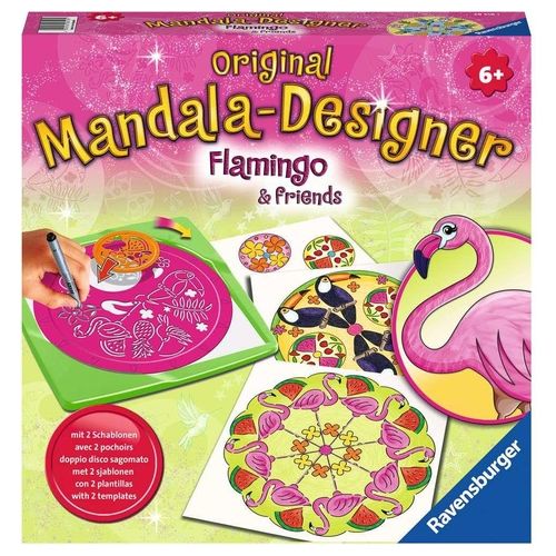 Ravensburger Mandala Designer Midi: Flamingo e Friends