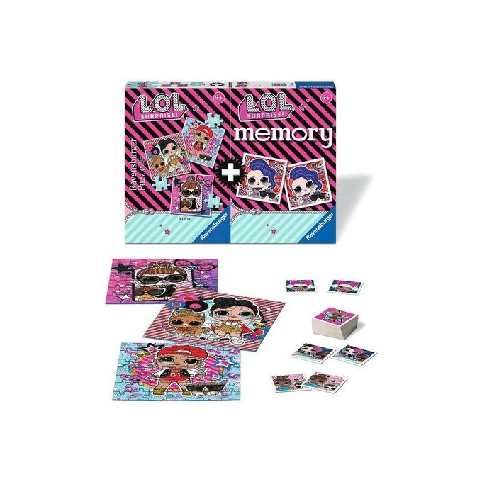Ravensburger Multipack Memory e 3 Puzzle L.O.L. Surprise