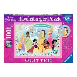 Ravensburger Puzzle da 100 Pezzi XXL Glitter Disney Princess