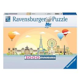 Ravensburger Puzzle da 1000 Pezzi Panorama Un Giorno a Parigi