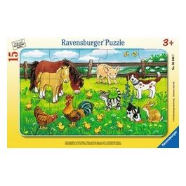 Ravensburger Puzzle 15 Pezzi Animali della Fattoria