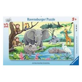 Ravensburger Puzzle 15 Pezzi Gli Animali dell'Africa