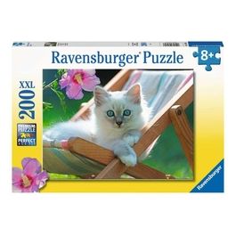 Ravensburger Puzzle da 200 Pezzi XXL Micio Bianco