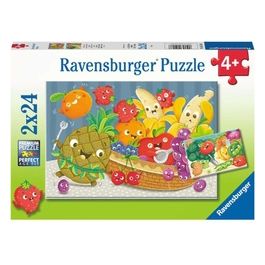 Ravensburger Puzzle 2x24 Pezzi Allegria di Frutta e Verdura