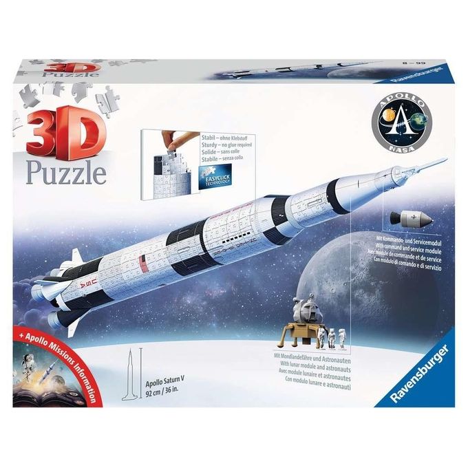 Ravensburger Puzzle 3D Apollo Saturn V Rocket