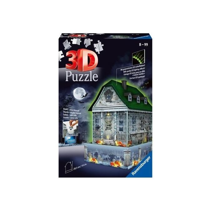 Ravensburger Puzzle 3D Casa degli Spettri Night Edition