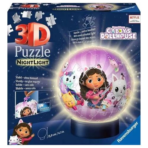 Ravensburger Puzzle 3D Nightlamp Gabbys Dollhouse