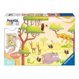 Ravensburger Puzzle 3x24 Pezzi Gli Amici del Safari