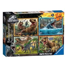 Ravensburger Puzzle 4x100 Pezzi Jurassic World