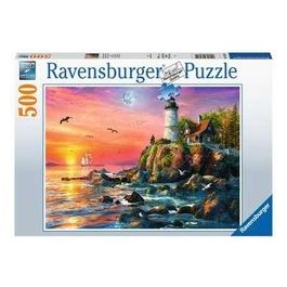 Ravensburger Puzzle da 500 Pezzi Faro alla Sera