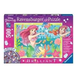 Ravensburger Puzzle da 500 Pezzi Brilliant Disney Princess: Ariel