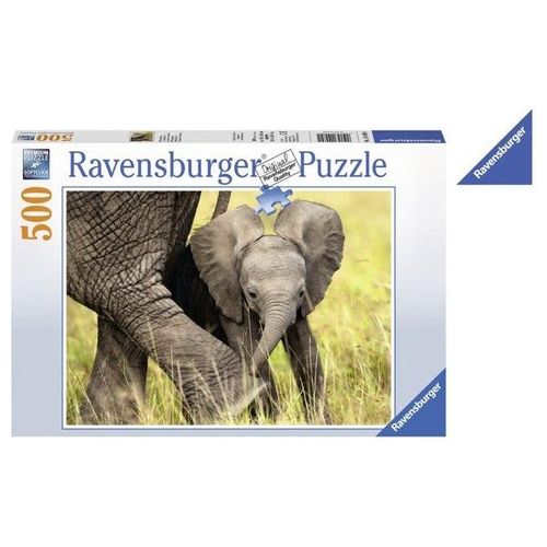 Ravensburger Puzzle 500 Pezzi Cucciolo di Elefante