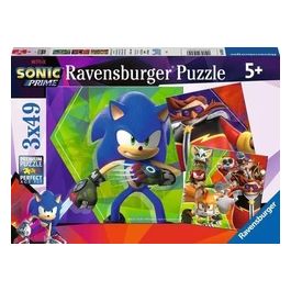 Ravensburger Puzzle Collezione 3x49 Pezzi Sonic Prime