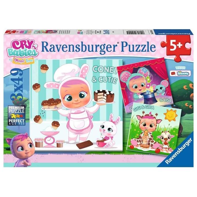 Ravensburger Puzzle Cry Babies 3x49 Pezzi