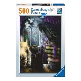 Ravensburger Puzzle Gatto e Corvo 500 Pezzi