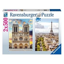 Ravensburger Puzzle Gita a Parigi 2x500 Pezzi