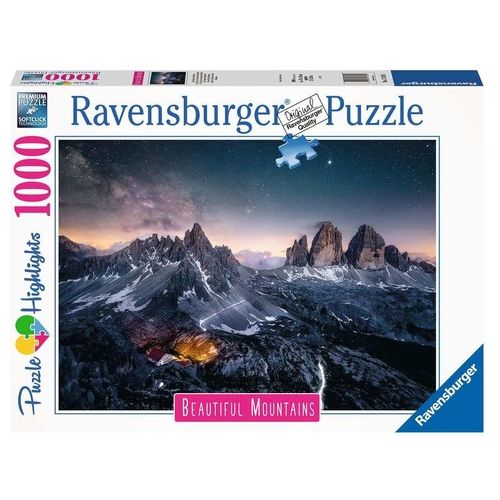 Ravensburger Puzzle Le Tre Cime di Lavaredo Collezione Beautiful Mountains 1000 Pezzi ASSORTITO