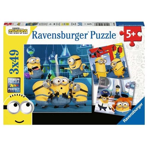 Ravensburger Puzzle Minions Assortito 3x49 Pezzi