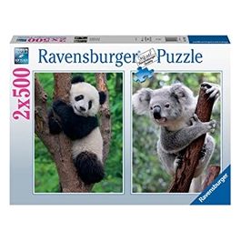 Ravensburger Puzzle Panda e Koala 2x500 Pezzi