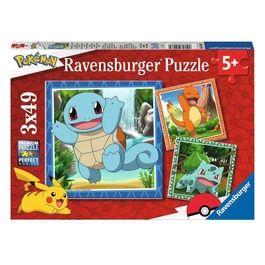 Puzzle Pokemon Assortito 3x49 Pezzi