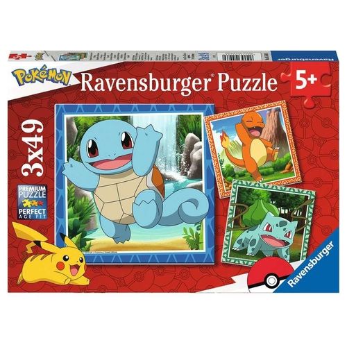 Ravensburger Puzzle Pokemon Assortito 3x49 Pezzi