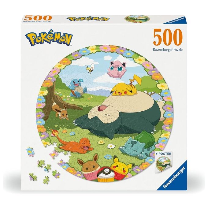 Ravensburger Puzzle Pokemon Circle Assortito 500 Pezzi