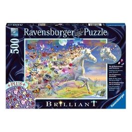 Ravensburger Puzzle Unicorno e le sue Farfalle 500 Pezzi