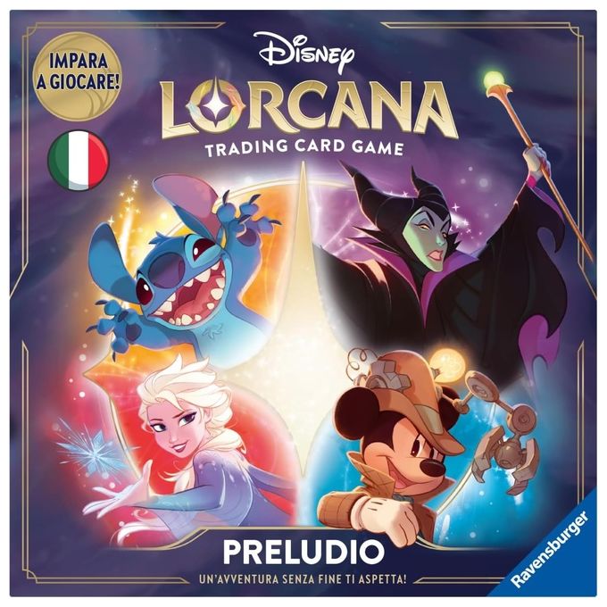 Ravensburger Set Carte da Gioco Disney Lorcana Gioco Carte Preludio