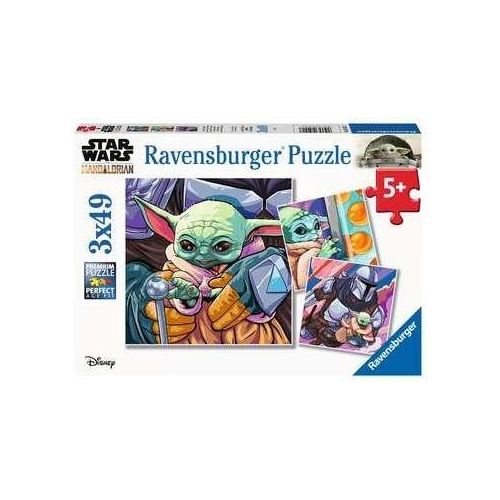 Ravensburger The Mandalorian Baby Yoda Puzzle 3x49 Pezzi