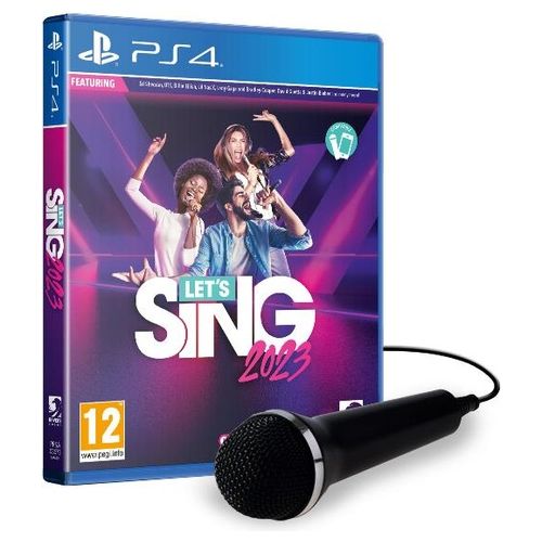 Ravenscourt Videogioco Lets Sing 2023 con Microfono per PlayStation 4