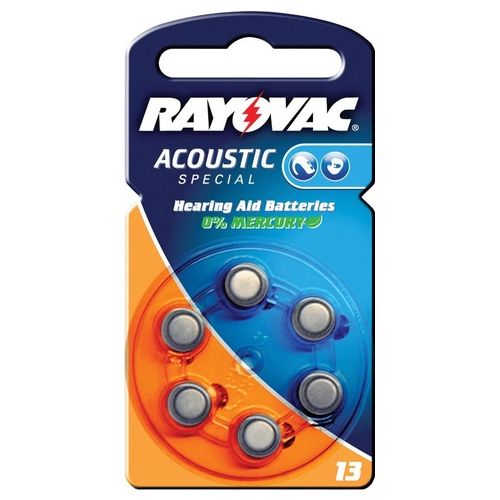 Rayovac Set Batterie per Apparecchi Acustici, Argento