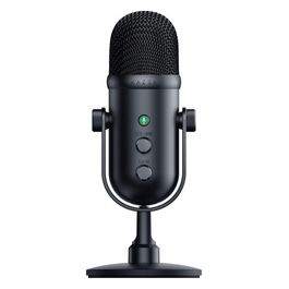Seiren V2 Pro - Micrófono USB profesional para streamers (micrófono dinámico de 30 mm filtro de paso alto limitador de ganancia monitorización del micrófono) Nero