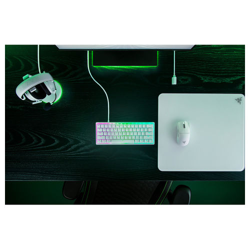 Razer, Tastiera Gaming, QWERTY Inglese Britannico, Ottica, Bianca