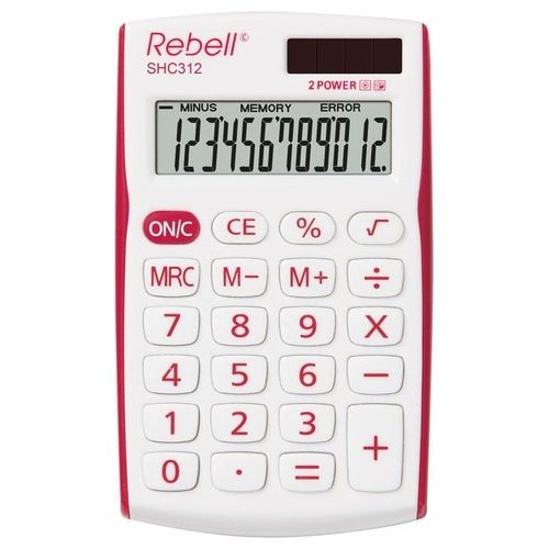 Rebell SHC322 Calcolatrice Tascabile Rosso