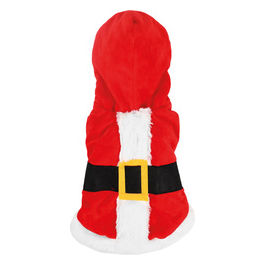 Cappottino per cani Babbo Natale M - Lunghezza dorso 40 cm Rosso Bianco Nero