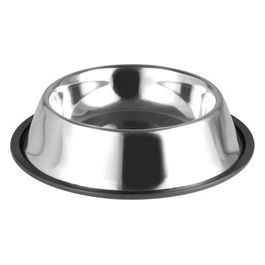Ciotola in acciaio inox con base gommata antiscivolo  23 cm - Capacita' 700 ml Grigio