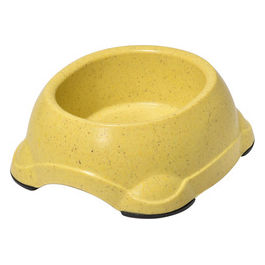 Ciotola in bamboo con gommini antiscivolo  12 cm - Capacita' 250 ml Giallo